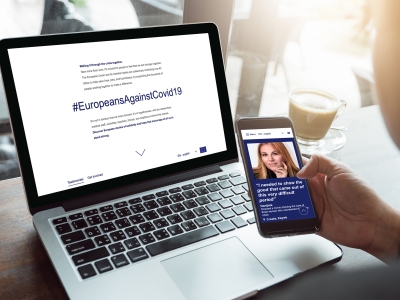 EuropeansAgainst COVID - content by Fastlane EU digital agency